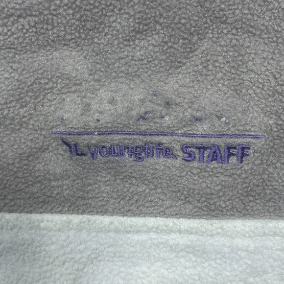 Patagonia Sweater Women M Gray Purple Pullover Synchilla Snap-T Fleece YOUNGLIFE - Picture 5 of 10